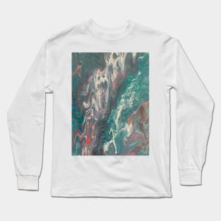 Acrylic pouring art Long Sleeve T-Shirt